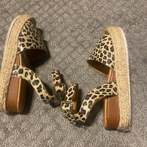 Cheetah Flatforms Sandals